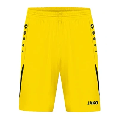 Image of JAKO Men&#039;s Challenge Sports Trousers, Citrus/Black, M