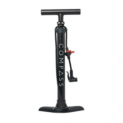 Image of COMPASS Track Pump with Gauge, Black, One Size