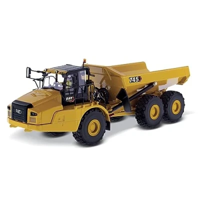 Image of Diecast Masters DM85528 Cat 85528 Caterpillar ADT 745 Dumper Truck 1:50 Scale Approx. 9&quot; x 3&quot; 3&quot;, Ages 14+, Yellow