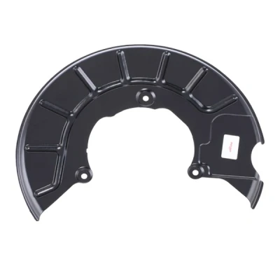 Image of 1K0615311B, 1K0615311F Brake Disc Back Plate METZGER 6115029 Front Axle Left VOLKSWAGEN: Golf 5, Scirocco III, AUDI: A3 Sportback, Q3
