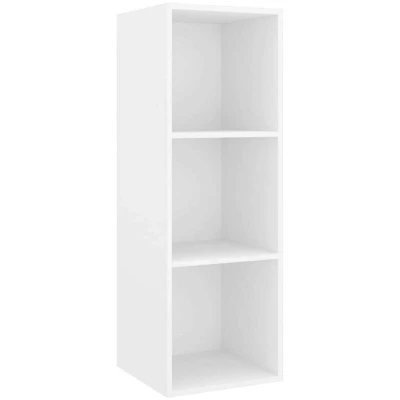 Image of vidaXL Wall mounted TV Cabinet White 37x37x107 cm Engineered Wood