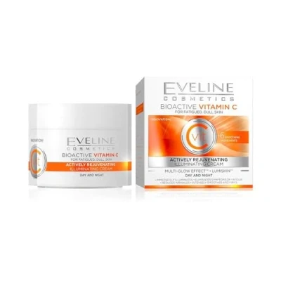 Image of Eveline Vit C Illuminating Actively Rejuvenating Day and Night Cream 50ml