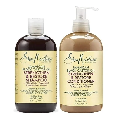 Image of Shea Moisture Jamaican Black Castor Oil Shampoo &amp; Conditioner Set