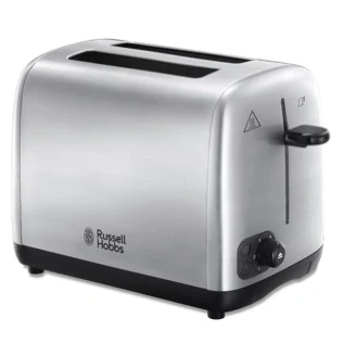 Image of Russell Hobbs 2 Slice Compact Toaster Brushed Stainless Steel