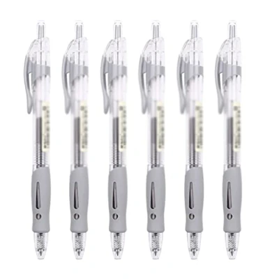 Image of MEACEYR Journal pens 0.5mm Tip Hybrid Gel Grip Ultra Smooth Pigment Ink Pen with Chunky Barrel for Writing, Journaling, Notes Taking School Supplies