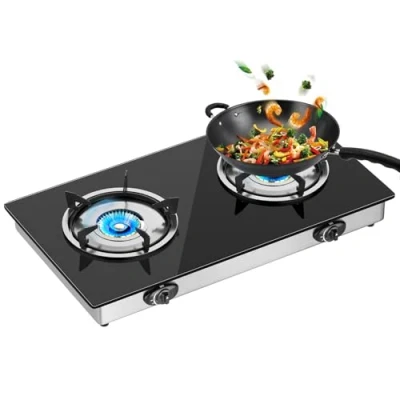 Image of gas Stove,2 Burner Camping Stove,compact cooke，Gas Stove portable outdoor for camping, festivals,Outdoor travel
