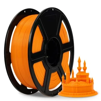 Image of FLASHFORGE ABS PRO 3D Printer Filament, Tough and Heat Resistant Filaments, 1kg Spool(2.2lbs), Dimensional Accuracy +/ 0.02 mm, Strong Durable Consumables (Orange)