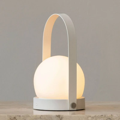 Image of Audo Copenhagen Carrie LED light with a battery, IP44, white