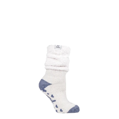 Image of 1 Pair Mauve Lounge Cosy Slouch Socks Ladies 4 8 Heat Holders