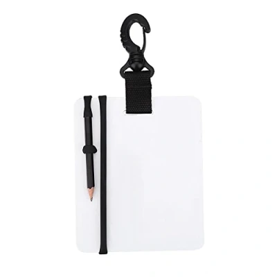 Image of VGEBY Dive Writing Slate, Underwater Diving Board Message Slate with Pencil, Swivel Clip for Swimming Snorkeling