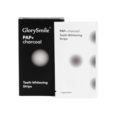 Image of Charcoal Teeth Whitening Strips, Tooth Kits: 28 Strips for 14 Days Treatment, Enamel Safe and Non Sensitive Formula