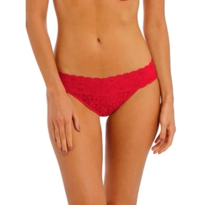 Image of Wacoal WA878205 602 Halo Lace Barbados Cherry Red Bikini Brief Large