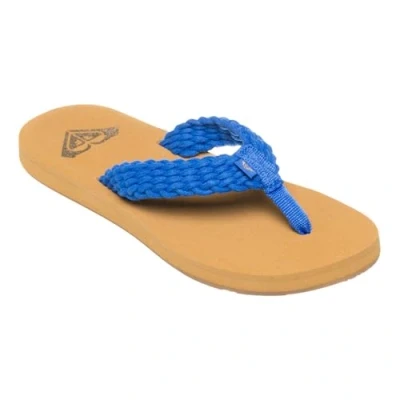 Image of Roxy Porto IV Tbar sandals, Women&#039;s, Size: 5, Dazzling blue Textile