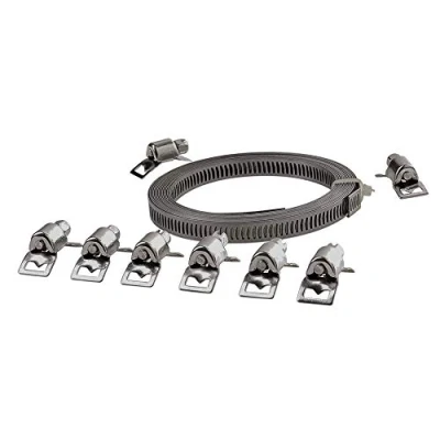 Image of Plumbob 816716 Cut To Size Stainless Steel Hose Clamp Set 9pce