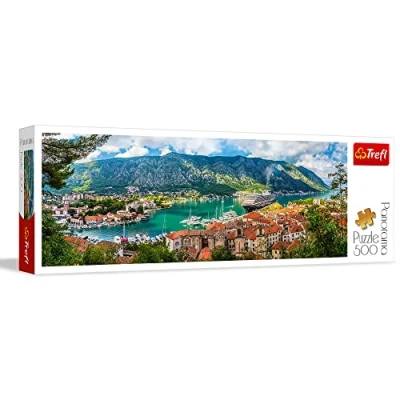 Image of Trefl 29506 Kotor, Monte 500 pieces, panorama, premium quality, for adults and children from 10 years Jigsaw Puzzle, Coloured