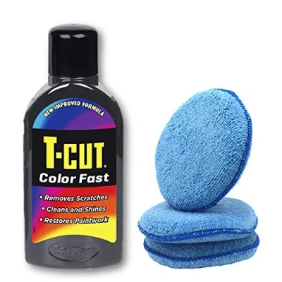 Image of T Cut GREY Colour Fast Polish 500ml + 3 Microfibre Applicator Pads