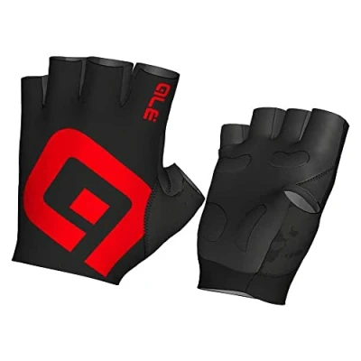 Image of Alé Cycling Unisex Air Summer Gloves, Black/Red, XXL