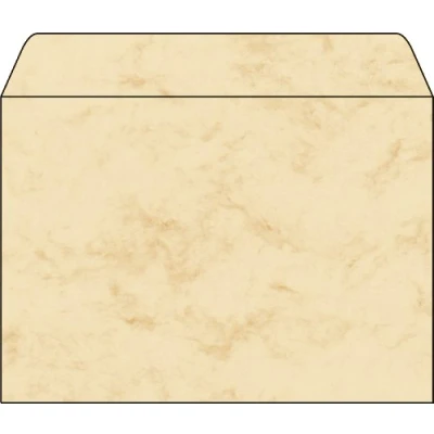 Image of SIGEL DU203 Marbled envelopes, C5, 90 gsm, Beige, 25 Pieces