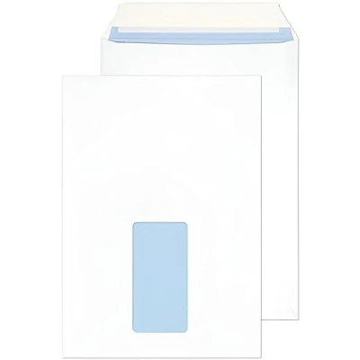 Image of Indigo C5 229 x 162 mm White Window Peel &amp; Seal Pocket Envelopes Box of 500