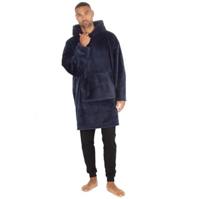 Image of Undercover Adults Oversized Plush Fleece Hoodie 31B1904 Dark Grey