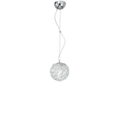 Image of ASTRA Pendant Ceiling Light Chrome, Crystals 20x22cm