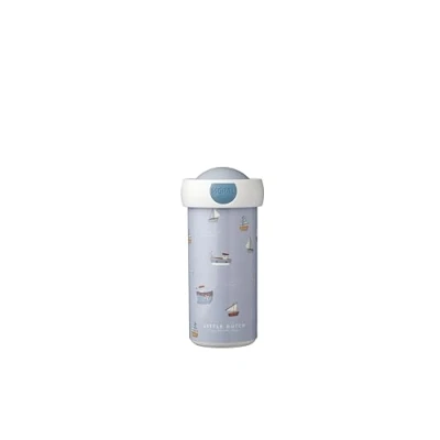 Image of Mepal School Beaker Campus Drink Cup Little Dutch Leak Proof For Children Reusable BPA free &amp; Dishwasher Safe 300 ml Sailors Bay