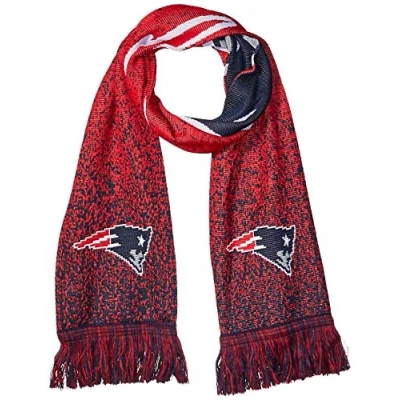 Image of FOCO NFL New England Patriots Unisex Polyknit Big Logo Scarfpolyknit Scarf, Team Color, One Size