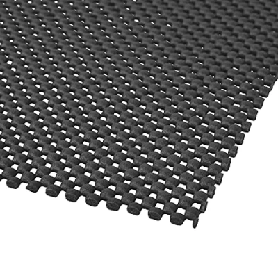 Image of POWERTEC Non Slip Mat for Woodworking, Anti Drawer Shelf Liner, 24 x 48in Router Mat, Grip Shelves, Tool Box, Cabinet, Router, Drawer, Sander, Work Bench Black (71014)