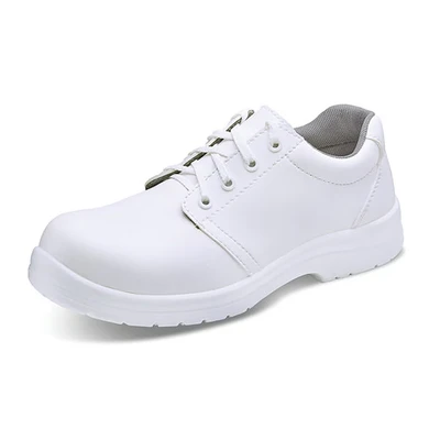 Image of Micro Fibre Tie Shoe S2 White UK 7 EU 41