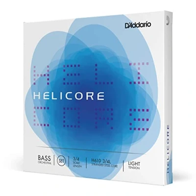 Image of D&#039;Addario Helicore 3/4 Scale Light Tension Orchestral Bass String Set