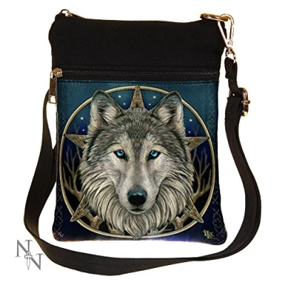Image of Nemesis Now Wild One Lisa Parker Shoulder Bag 23cm Black, PU and Canvas, Size