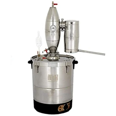 Image of hzexun Moonshine Still Automatic Wine Making Kit Alcohol Distiller Alembic Spirits Brewer for Whisky Brandy Rum Vodka