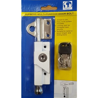 Image of Supreme Multi Purpose Door Bolt White 8K116