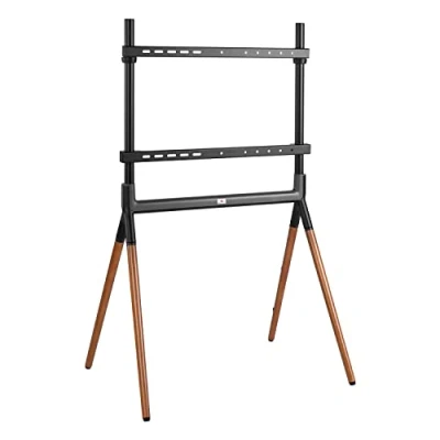 Image of Maclean MC 926 Universal TV Stand 49 70&quot; up to 40kg max VESA 600x400 Compatible with LCD LED OLED QLED Plasma Black/Walnut