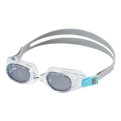 Image of Speedo Kids Jr. Hydrospex Silicone Swim Swimming Classic Water Goggles Smoke/Ice