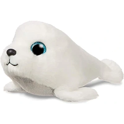 Image of Aurora, 61206, Sparkle Tales, Neve The Seal, 7In, Soft Toy, White