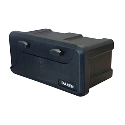 Image of Daken Drawbar Box Blackit 2 550 x 250 295mm. / 21.6 9.8 11.6 inches. Trailer Tool Storage 23L