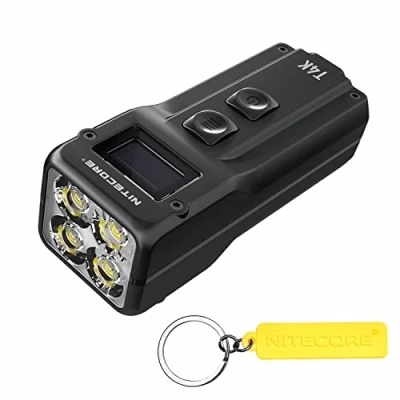 Image of Nitecore T4K 4000 Lumen LED USB C Rechargeable EDC Keychain Flashlight Tag