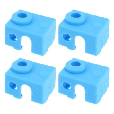 Image of the Lord of Tools 4pcs 3D Printer Heater Block Silicone Socks Cover Hotend Sock Compatible with Prusa MK3 MK3S E3D V6 PT100 Blue