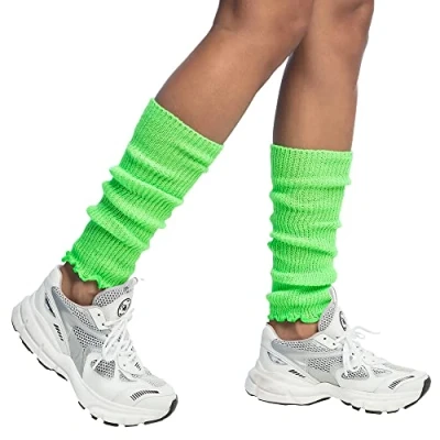 Image of Boland 01753 Leg Warmers, Adult, Neon Green, One Size