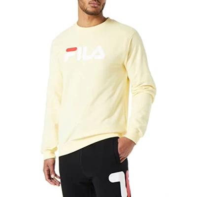Image of FILA Barbian Crew Sweatshirt, Yellow (Pale Banana), XXXXL