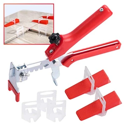 Image of 400PCS Tile Leveling System 2mm 300pcs Level Wedge Spacer Plus 100pcs Resuable Wedges with A Pliers