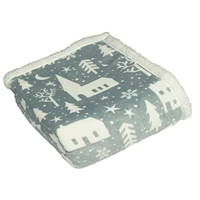Image of furn. Winter Walk Throw, Mist Blue, 130 x 150cm