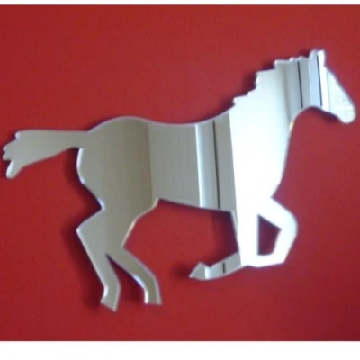 Image of Super Cool Creations Trotting Horse Mirror 12cm x 10cm