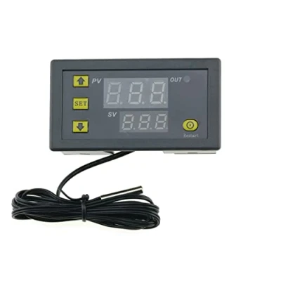 Image of FamilyMall High Accuracy Digital Temperature Controller Temp Alarm Thermostat DC 12V 20A LCD for Cooling Heating Meter