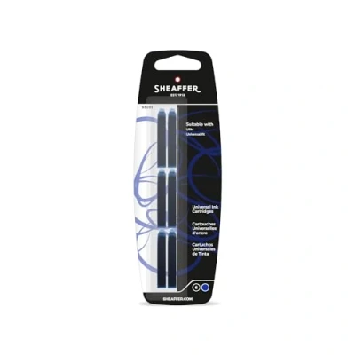 Image of Sheaffer Skrip Ink Cartridges, Medium Point, Blue Ink, Pack of 6