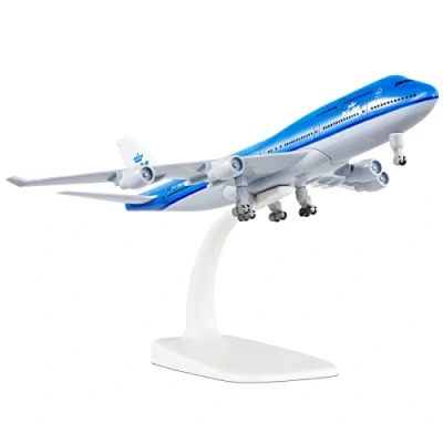 Image of Busyflies 1:300 Scale KLM Dutch Royal Boeing 747 Airplane Models Alloy Diecast Model…