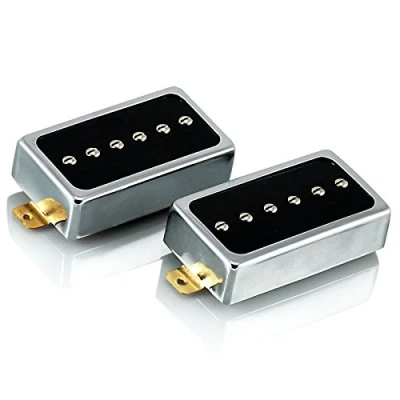 Image of VANSON AlNiCo V P90, Chrome Humbucker Size Single Coil Pickups, HB90 Neck &amp; Bridge (SET)