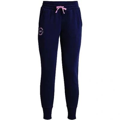 Image of Under Armour Women&#039;s Ua Rival Fleece Crest Joggers Trousers, MDN, S