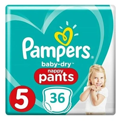Image of Pampers Baby Dry Nappy Pants, Size 5, 11 18 kg